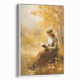 Autumn Reading Scene - Thanksgiving Wall Hangings Print