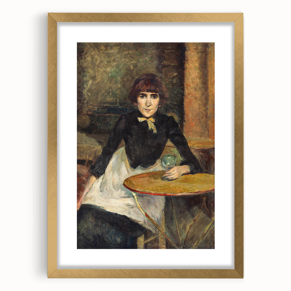 A la Bastille - Parisian Portrait by Toulouse-Lautrec