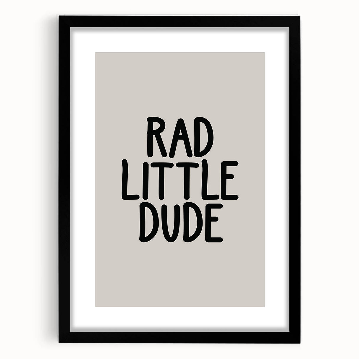 Rad Little Dude - Boys Wall Art Kids Room Decor