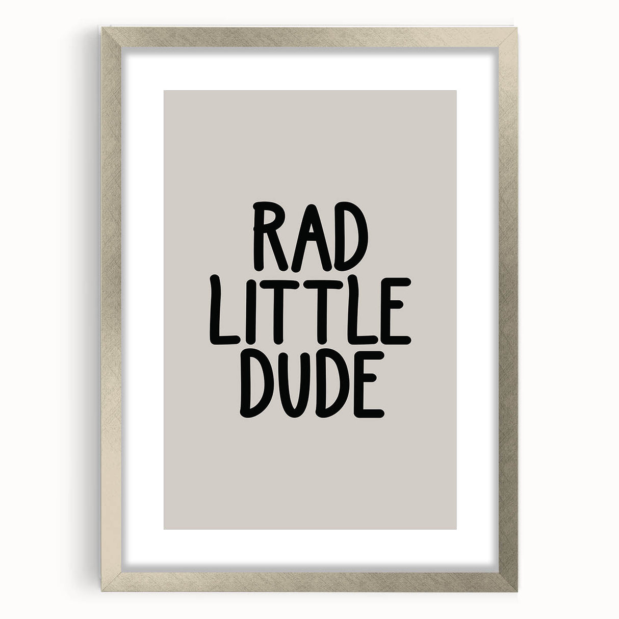 Rad Little Dude - Boys Wall Art Kids Room Decor