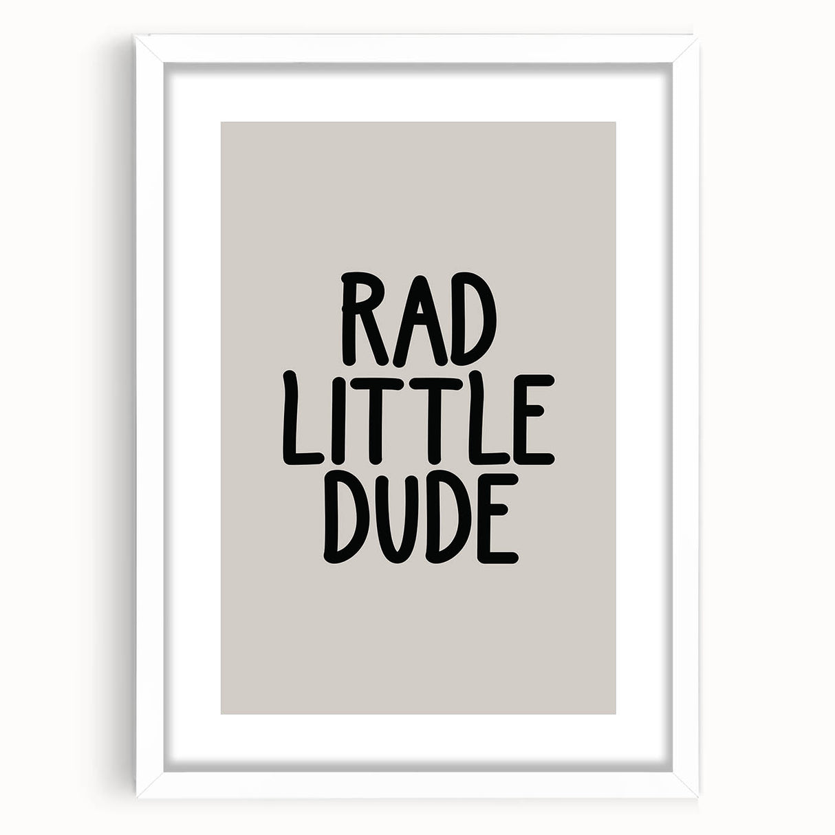 Rad Little Dude - Boys Wall Art Kids Room Decor