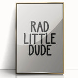 Rad Little Dude - Boys Wall Art Kids Room Decor
