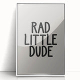 Rad Little Dude - Boys Wall Art Kids Room Decor