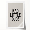 Rad Little Dude - Boys Wall Art Kids Room Decor