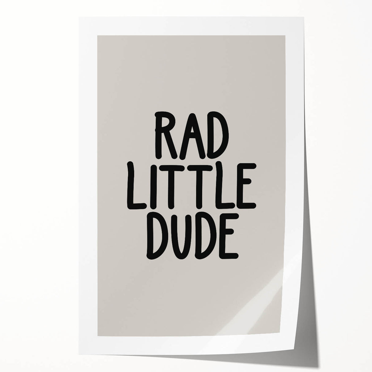 Rad Little Dude - Boys Wall Art Kids Room Decor