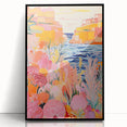 Nursery Wall Art - Coastal Canyon and Floral Landscape Print