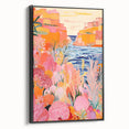 Nursery Wall Art - Coastal Canyon and Floral Landscape Print