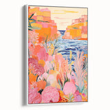 Nursery Wall Art - Coastal Canyon and Floral Landscape Print