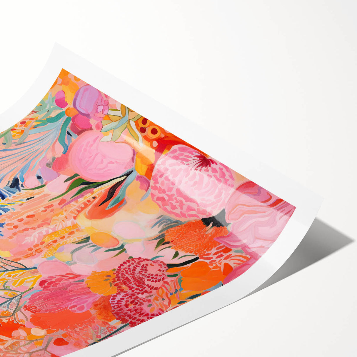 Nursery Wall Art - Coastal Canyon and Floral Landscape Print