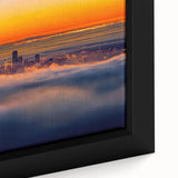 Framed canvas artwork showcasing a vibrant African landscape design with intricate details and rich colors, ideal for enhancing home decor and cultural expression.