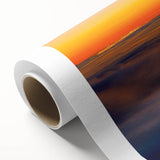 Rolled landscape canvas print showcasing vibrant African-inspired wall art design, featuring intricate patterns and colors, securely packaged in a durable tube for shipping.