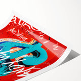 Bold Pop Art Wall Art – Graffiti-Inspired Canvas Print