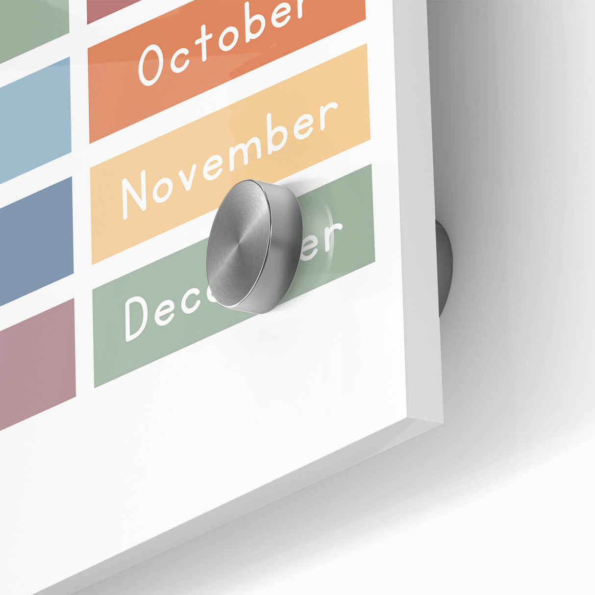 Months of the Year Typography Art Print – Colorful Calendar Wall Art