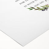 Inspirational Typography Art - Joshua 1:9 Strength Canvas Print