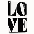 Bold Typography Wall Art - "LOVE" Modern Minimalist Print