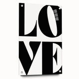 Bold Typography Wall Art - "LOVE" Modern Minimalist Print