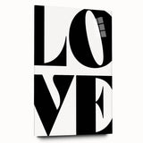 Bold Typography Wall Art - "LOVE" Modern Minimalist Print