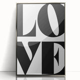 Bold Typography Wall Art - "LOVE" Modern Minimalist Print