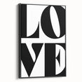Bold Typography Wall Art - "LOVE" Modern Minimalist Print