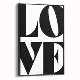 Bold Typography Wall Art - "LOVE" Modern Minimalist Print