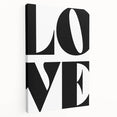 Bold Typography Wall Art - "LOVE" Modern Minimalist Print