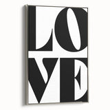 Bold Typography Wall Art - "LOVE" Modern Minimalist Print