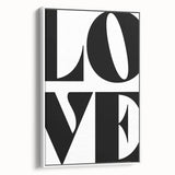 Bold Typography Wall Art - "LOVE" Modern Minimalist Print