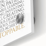 Empowerment Typography Art Print – I AM Affirmations Canvas