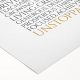 Empowerment Typography Art Print – I AM Affirmations Canvas