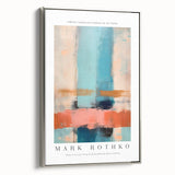 Framed canvas of a Mark Rothko-inspired landscape art painting.