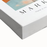 Large art featuring a minimalist black and white landscape painting on stretched canvas, ideal for bedroom wall decor.
