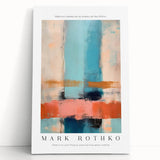 Large black and white abstract Rothko-inspired canvas, ideal for kitchen or bedroom wall art.
