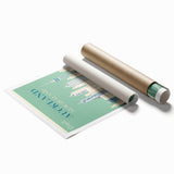 Auckland Retro Travel Poster | Vintage Cityscape Sailing Print