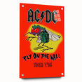 Retro AC/DC "Fly on the Wall" Poster - 1985 Tour Vintage Wall Art