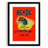 Retro AC/DC "Fly on the Wall" Poster - 1985 Tour Vintage Wall Art