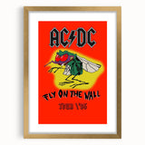 Retro AC/DC "Fly on the Wall" Poster - 1985 Tour Vintage Wall Art