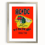 Retro AC/DC "Fly on the Wall" Poster - 1985 Tour Vintage Wall Art