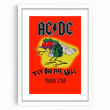 Retro AC/DC "Fly on the Wall" Poster - 1985 Tour Vintage Wall Art