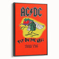 Retro AC/DC "Fly on the Wall" Poster - 1985 Tour Vintage Wall Art
