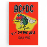Retro AC/DC "Fly on the Wall" Poster - 1985 Tour Vintage Wall Art