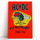 Retro AC/DC "Fly on the Wall" Poster - 1985 Tour Vintage Wall Art