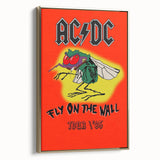 Retro AC/DC "Fly on the Wall" Poster - 1985 Tour Vintage Wall Art