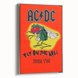 Retro AC/DC "Fly on the Wall" Poster - 1985 Tour Vintage Wall Art