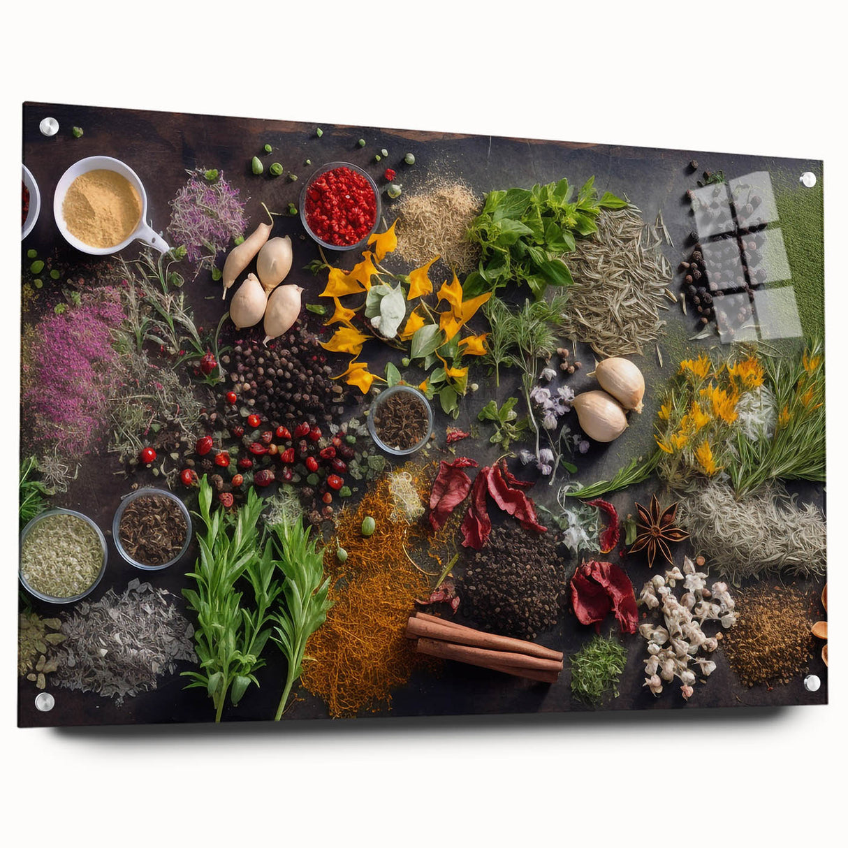 Spice & Herb Elegance - Kitchen Wall Art for Culinary Enthusiasts