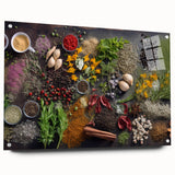Spice & Herb Elegance - Kitchen Wall Art for Culinary Enthusiasts