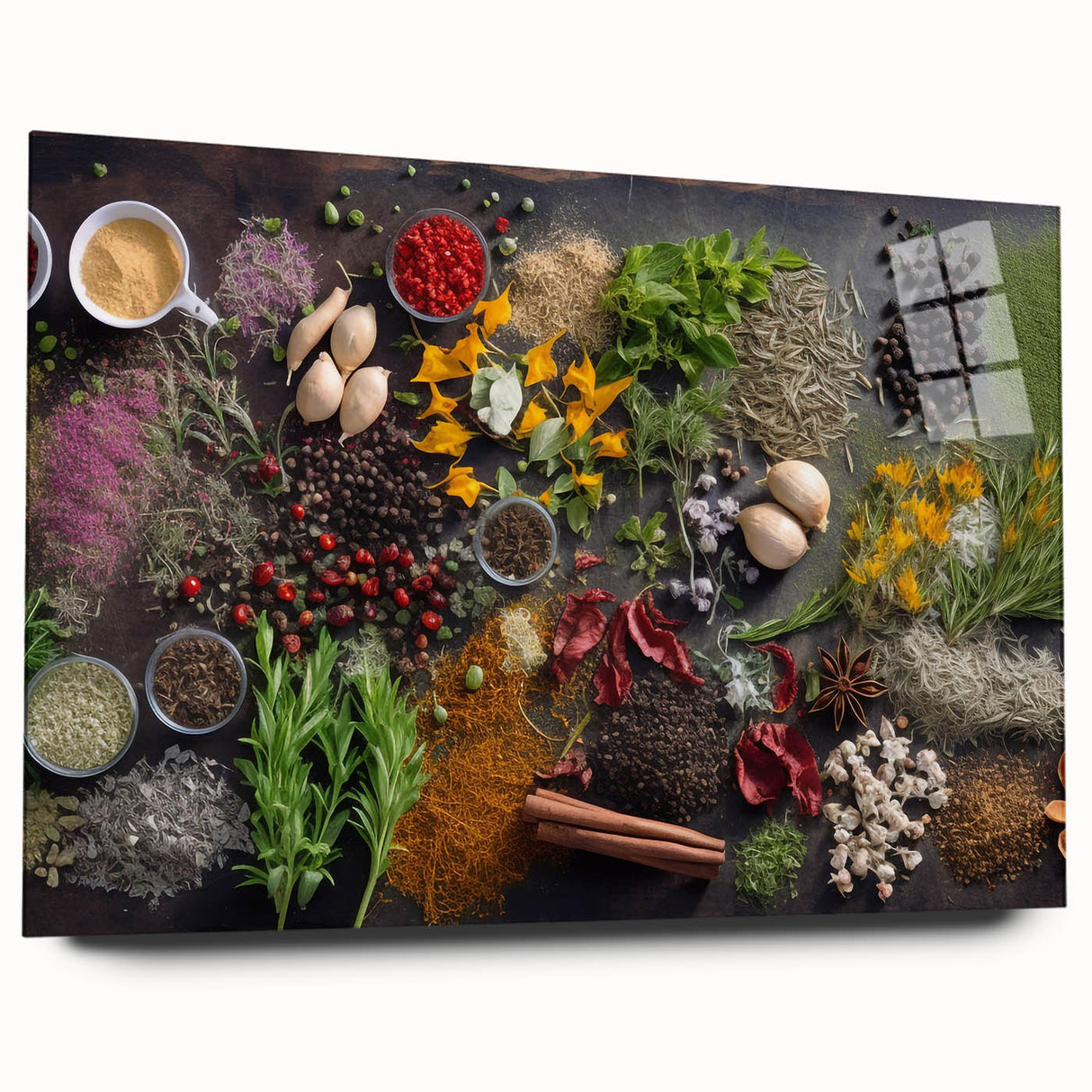 Spice & Herb Elegance - Kitchen Wall Art for Culinary Enthusiasts