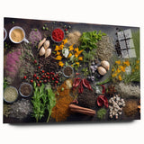 Spice & Herb Elegance - Kitchen Wall Art for Culinary Enthusiasts