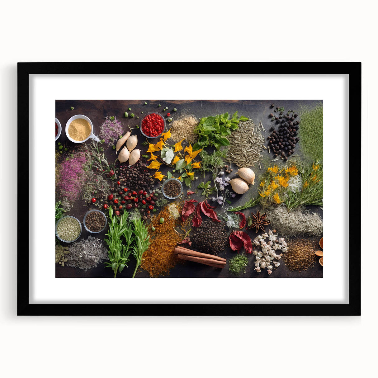 Spice & Herb Elegance - Kitchen Wall Art for Culinary Enthusiasts