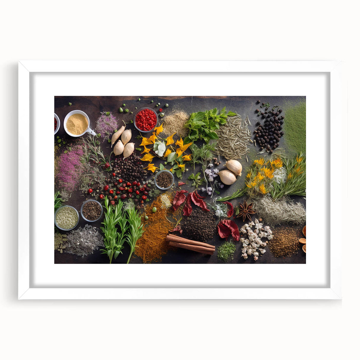 Spice & Herb Elegance - Kitchen Wall Art for Culinary Enthusiasts