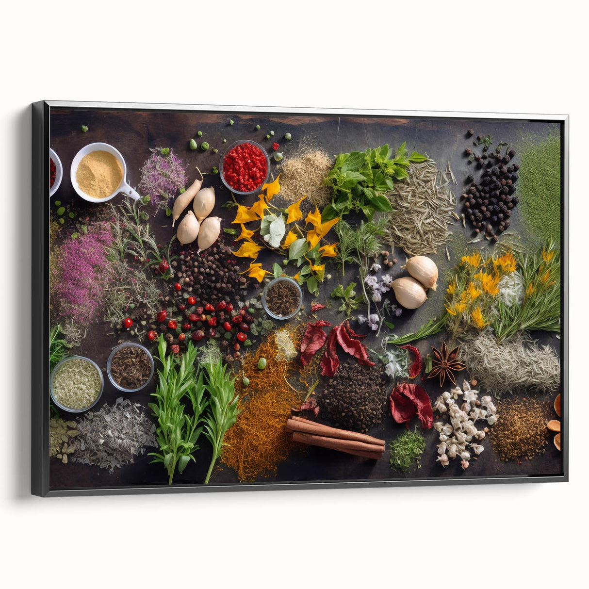 Spice & Herb Elegance - Kitchen Wall Art for Culinary Enthusiasts